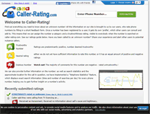 Tablet Screenshot of caller-rating.com